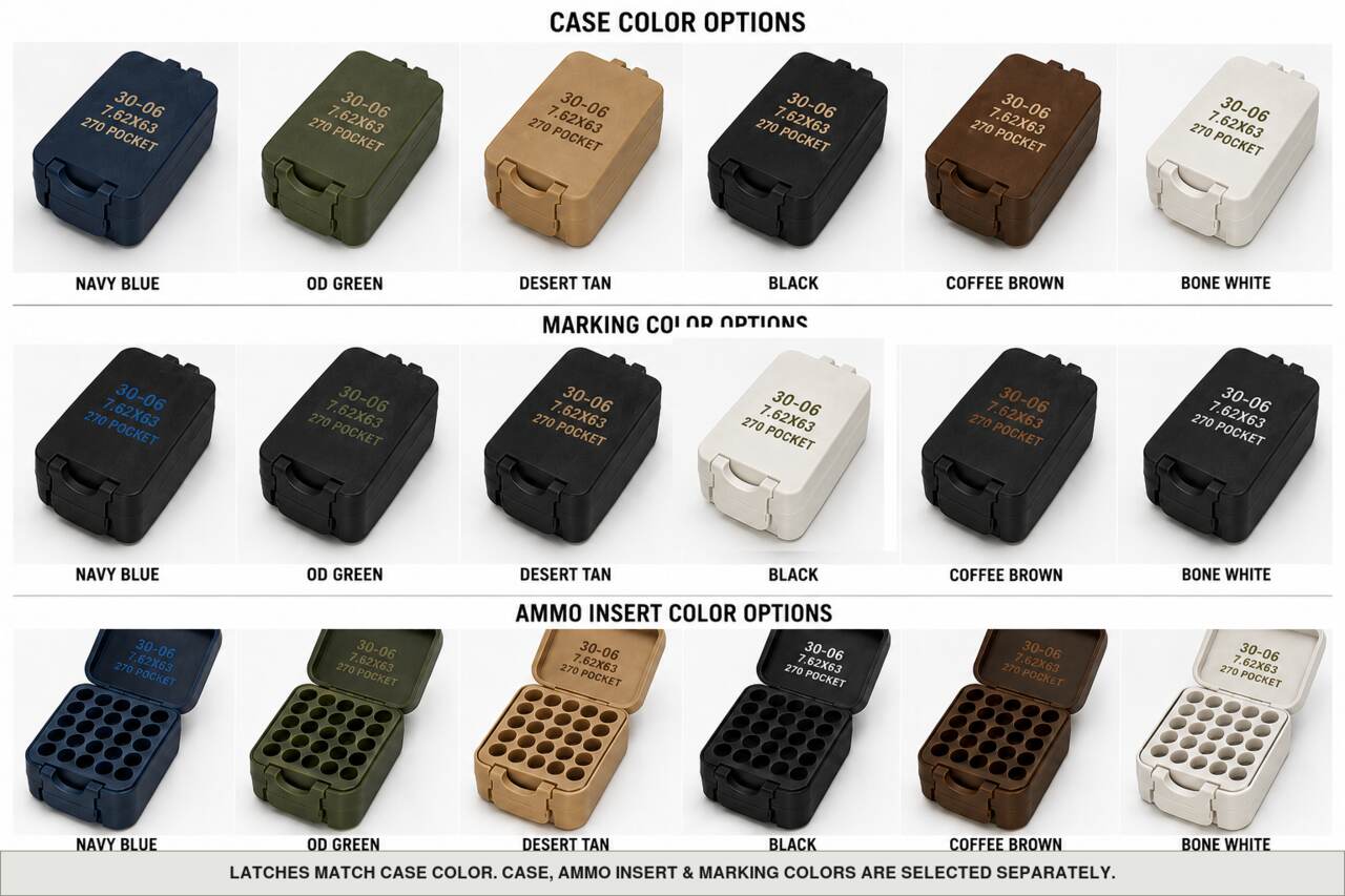 Case, ammo insert, and marking color options for 30-06 / 7.62X63 / 270 - Pocket - 10 Rnd