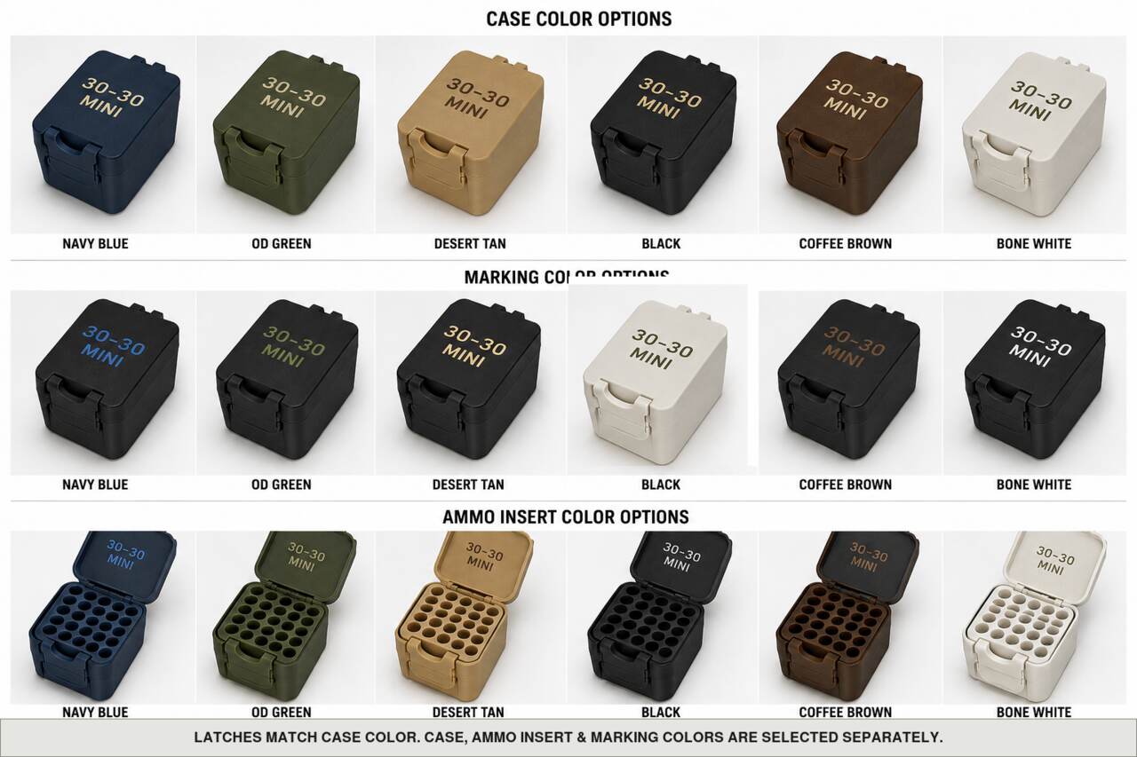 Case, ammo insert, and marking color options for 30-30 - Mini - 20/25 Rounds
