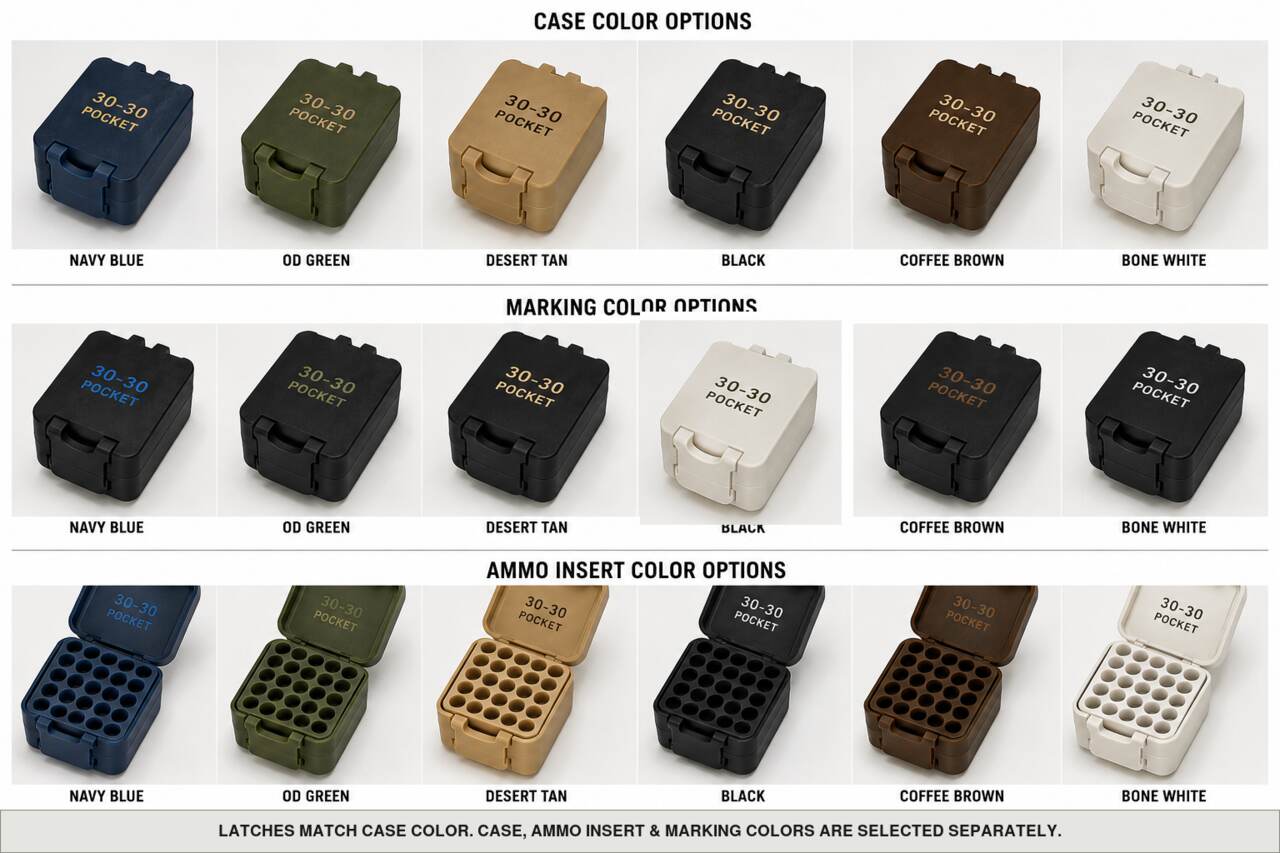 Case, ammo insert, and marking color options for 30-30 - Pocket - 10 Rounds